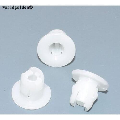 Worldgolden 100pcs auto plastic fasteners Nut for Mitsubishi#M817060,MR330556