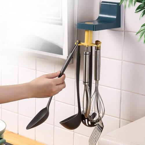 2021 Kitchen Organizer And Storage Kitchen Supplies Organizers Rotatable Rack Accessories Cabinet Organizer Hook Up Storage Rack