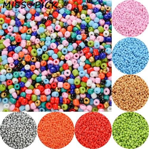 300/600/1500pcs 3mm Multi Color Charm Czech Glass Seed Spacer Beads For Jewelry Making DIY Bracelet Accessories Wholesale