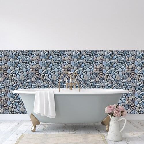 1Pcs 3D Stickers Tile Mosaic Pattern Adhesive Wall Stickers For Living Room Decor Kitchen Bathroom Decor 30*30Cm