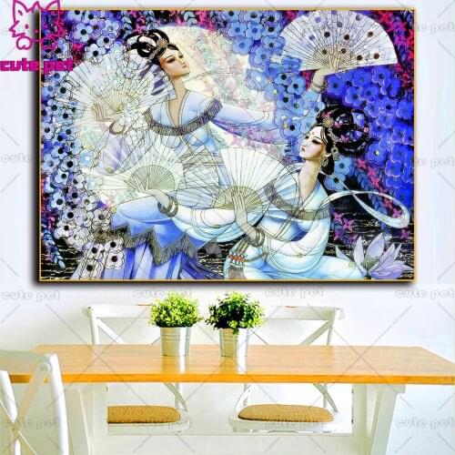 DIY Diamond Painting Chinese style woman Handicrafts Picture Rhinestones Gift 5D Cross Stitch Diamond Embroidery sale Art gift