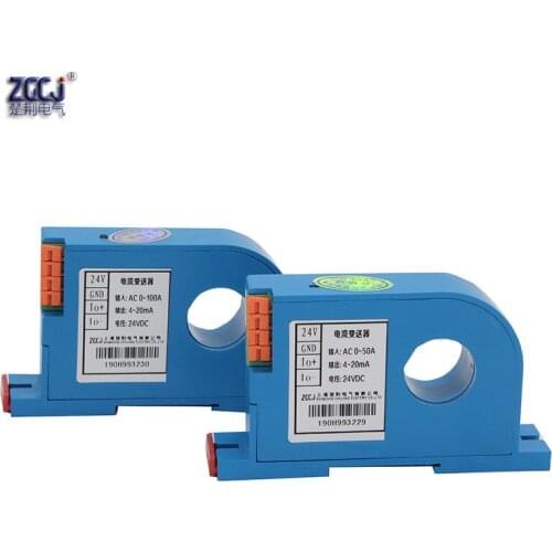 Ampere transducer 0-10V output 10A 20A 30A 50A 100A 200A Current transmitter Current sensor transformer