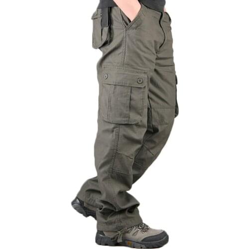 Men Cargo Pants Mens Multi Pocket Military Overall Plus size 29-44 Casual Pants Male Outdoors Long Trousers Streetwear Pants