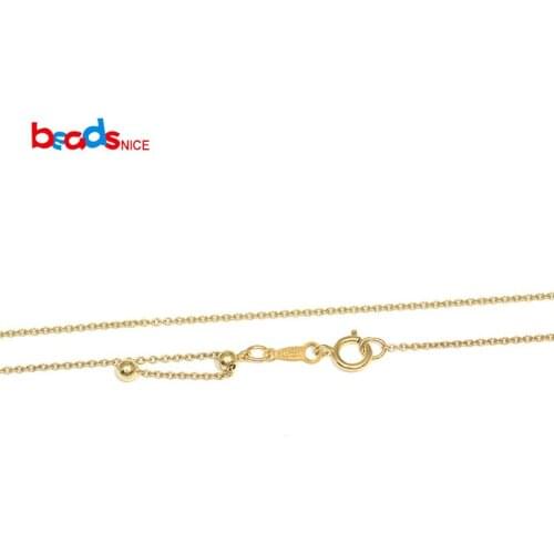Beadsnice ID40120smt4 Gold Filled Chain Necklace for Women O-chain Jewelry Component Handmade Chain Wholesale