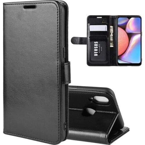 A107F Case for Samsung Galaxy A10S A107 Cover Wallet Card Stent Book Style Faux Leather Flip Protect Black A 107 SM 10S A10-S