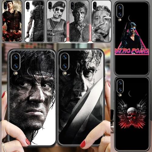 Rockys Strong Stallones Cool Phone case For Huawei Honor 6 7 8 9 10 10i 20 A C X Lite Pro Play black 3D hoesjes luxury bumper