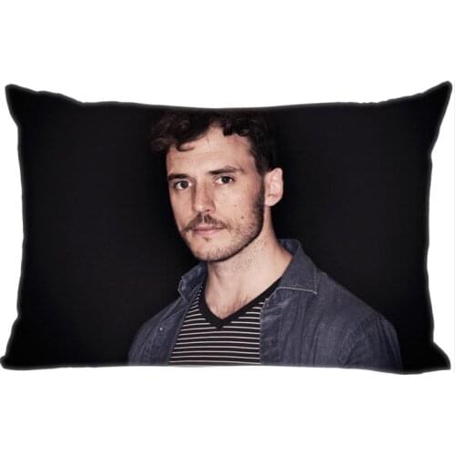 Custom Sam Claflin Rectangle Pillowcase zipper dakimakura Classic Pillow Case size 35*45cm DIY Gift Drop Shipping