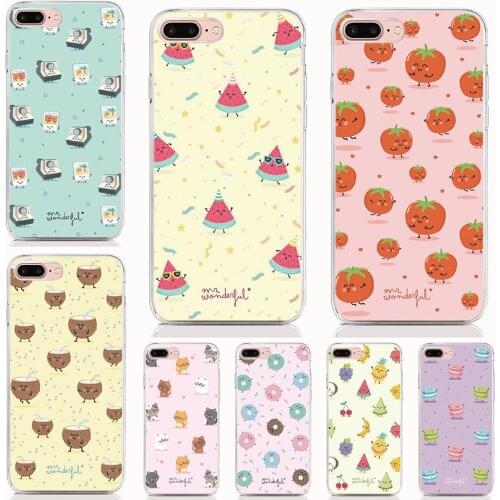 For Infinix Hot 9 9 Play 8 X650B 7 X624 6 Pro 5 4 2 Zero 3 Note X551 S3 X573 S case Soft TPU print Cute fruit Phone Cases