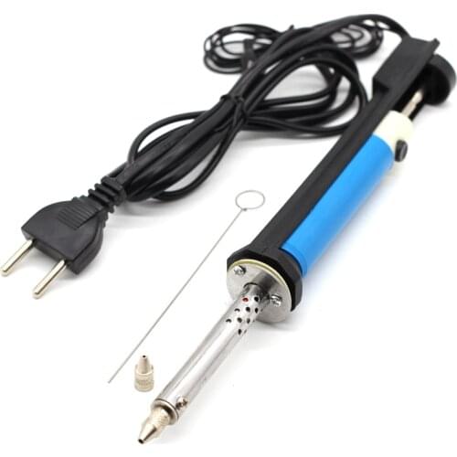 Electric Vacuum Solder Sucker Welding Desoldering Pump Soldering Iron Repair Tool Removal Solder Iron Pen 220V EU