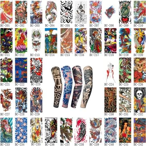 ICCLEK 2021 Summer Hot Tattoo Sleeve Outdoor Riding Sleeve Stab, Blue Sunscreen Sleeve Riding Tattoo
