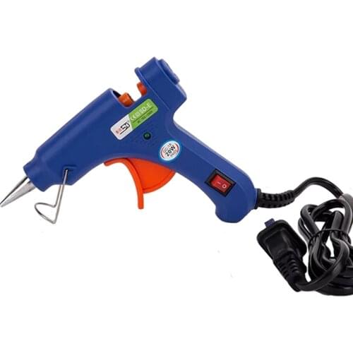 20W Mini Hot Melt Glue Gun Melt Glue Sticks High Temperature Melting Adhesive Glue Gun Kit for DIY Patches Craft Quick Repairs