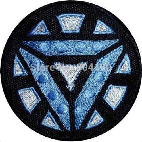 Mark Suit Chest Comic The Embroidered Patch Movie TV Iron On Patch Custome TRANSFER MOTIF APPLIQUE