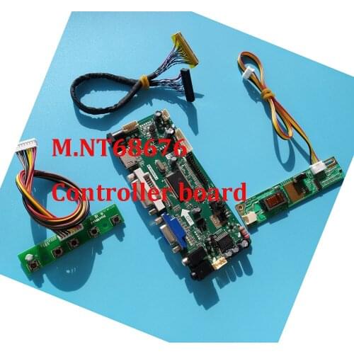 Kit for CLAA150XP01F 1024X768 15" Screen Panel Controller board VGA DVI 30pin M.NT68676 LVDS DIY HDMI Driver