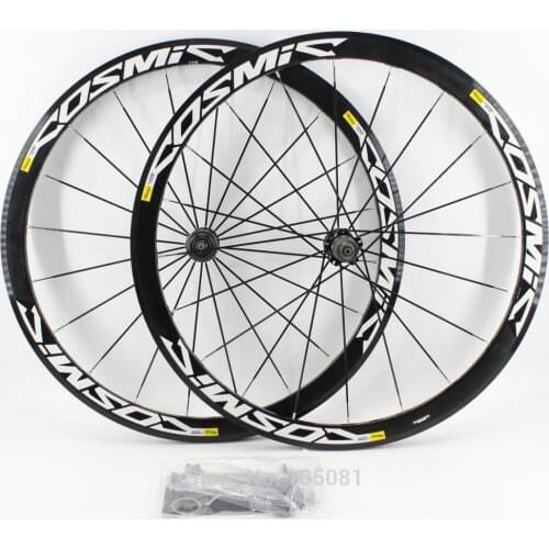 Newest 700C 40mm Road bike 6061 Aluminum alloy bicycle wheelset clincher rims Thru Axle center lock hub for 8/9/10/11S Free ship