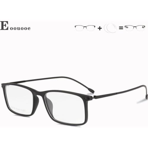 Square Women Men TR90 Design Myopia Goggles Glasses Frame Power Eyewear Prescription Lens