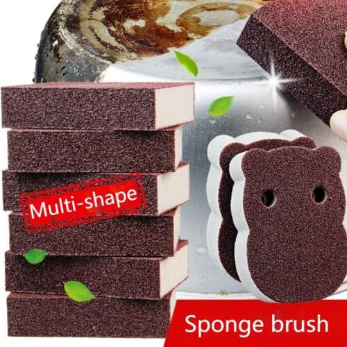 Multi-shape Magic Sponge Kitchen Tools Removing Rust Cleaning Brush Descaling Clean Rub for Cooktop Pot Utensils Kitchen Sponge