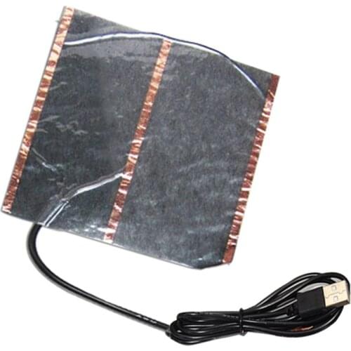 USB Far Infrared Carbon Fiber Heating Sheet 5V USB Electric Heating Warm Pad For Winter Mouse Pads And Feet Warmer