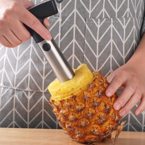 Stainless Steel Pineapple Peeler Cutter Fruit Knife Slicer A Spiral Pineapple Cutting Machine Easy To Use Kitchen Cooking Tools