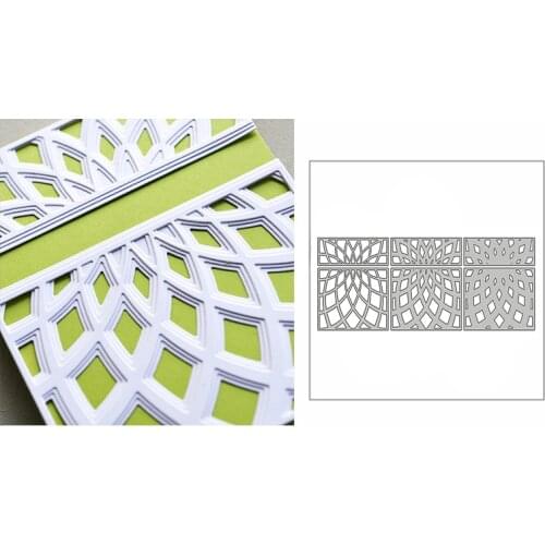 New Layered Arc Grid Diamond Frame 2020 Metal Cutting Dies for DIY Scrapbooking and Card Making Decor Embossing Craft No Stamps
