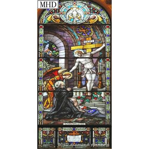 New Arrival Full Square 5d diy Diamond Painting Religious Mosaic Diamond Cross Stitch 3D Diamond Embroidery Kit
