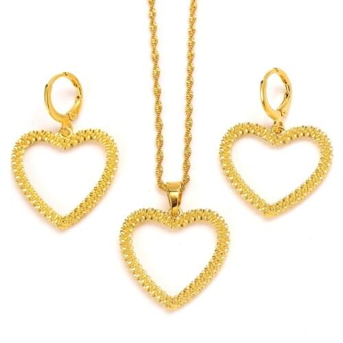Heart pendant Necklaces and Earrings for Women Fashion Jewelry Australia New Zealand Party Gifts