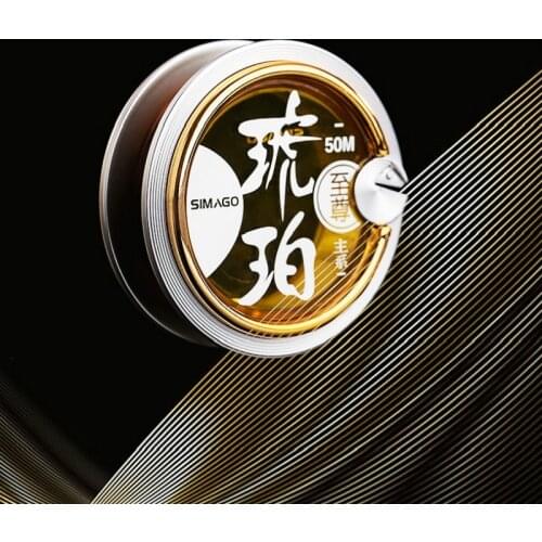 50M Fishing Line Fluorocarbon Coating Strong Wedkarstwo Swimming Mainline Tippet 0.4#-5#Wear Resistant Standard Wire Diameter