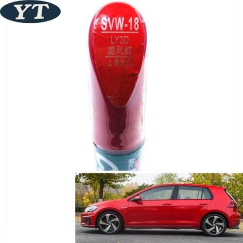 Car scratch repair pen, auto painting pen RED color for volkswagen polo golf 6,7 touran passat tiguan CC ,car painting pen