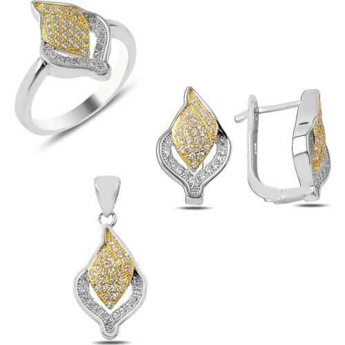 Silverlina Silver Zircon Stone Set