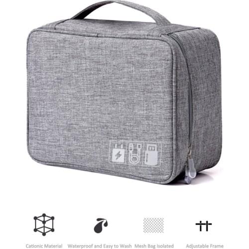 Portable Travel Closet Organizer Case for Headphones Storage Bag Digital Portable Zipper Accessories Charger Data Cable USB Bag