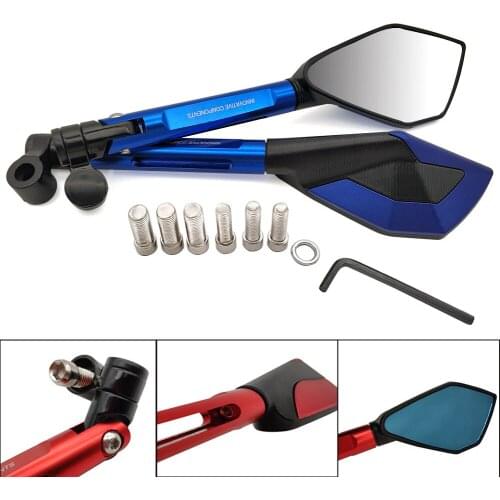 Universal Motorcycle Rearview Mirror CNC Aluminum View Side Mirrors For Ducati HYPERMOTARD 821 939 SP HYPERMOTARD 1100 796