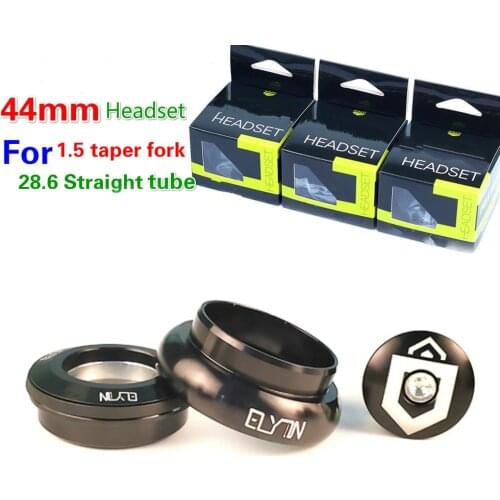 ELYON Bicycle Headset 44mm Bicycle External Bearings Headsets For 44mm Straight Head Tube 1.5 Taper Conical Fork Bearing Bowl