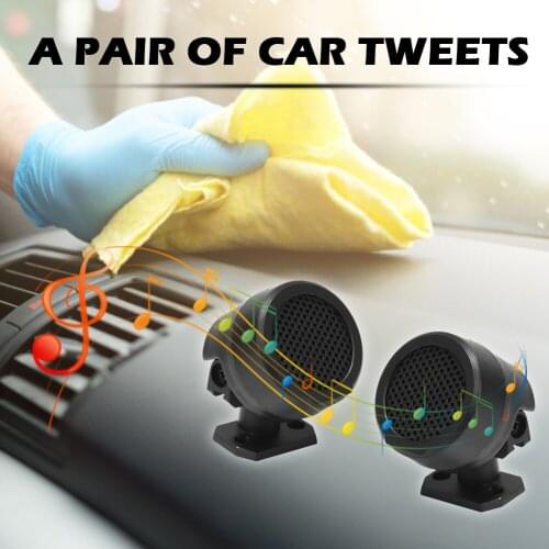 1 Pair TP-006A Car Tweeters 500W Mini Dome Treble Loudspeakers High Frequency Car Audio Speakers 12V DC Auto Accessories