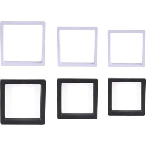 10 PCS Set Display Case 3D Floating Stands Suspension Storage for Pendant Necklace Bracelet Ring Coin Jewelry Pin