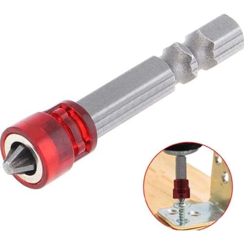5Pcs 50mm Magnetic Screwdriver Bit S2 Steel Tool Hand Cross Head Screwdriver With Magnetic Circles Hex Shank Drill Bit