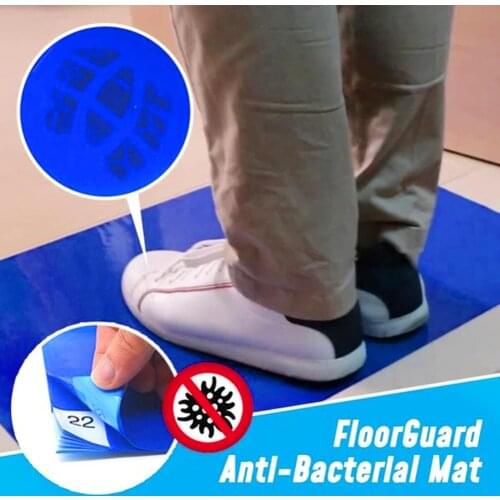30Pcs Anti Bacterial 4-Layer Peel-Off Floor Door Mat Guard Shoes Bottom Dust Dirt Removal Home Living Room Entrance Sticky Mats
