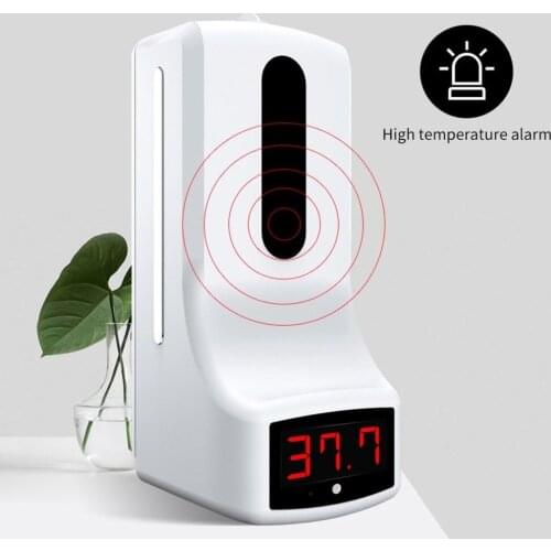 2IN1 Automatic Liquid Soap Dispenser Smart Sensor Digital Non-contact Infrared thermometer hands washing Free Sanitizer machine