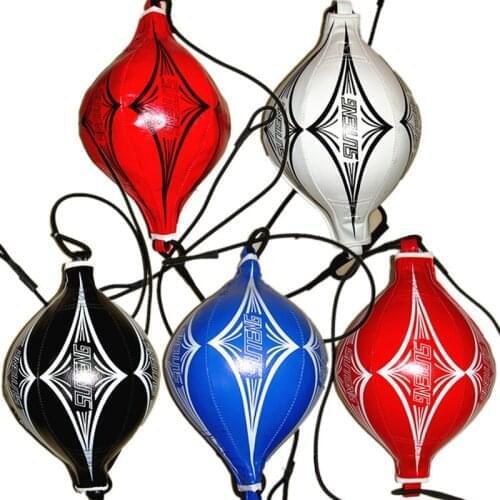 Boxing Speed Ball Double End Muay Thai Boxing Combat Punching Bag PU Leather Speed Ball Punch Training Hanging Kickboxing Balls