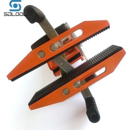 Double handed stone slab clamp Granite marble glass mobile fixture