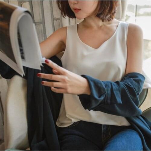 Summer Large Size Tank Top Women Sexy Silky Satin Cami Sleeveless Girls Tees Undershirt Oversized Camisole 3xl 4xl 5xl Female