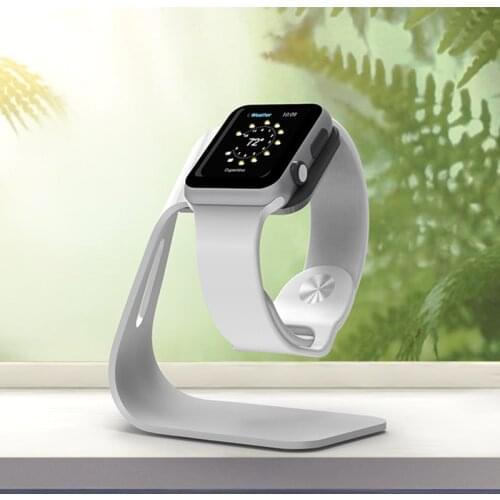 Metal Aluminum Charger Stand Holder For Apple Watch Bracket Charging Cradle Stand For Iwatch 4 3 2 1 Charger Dock Station