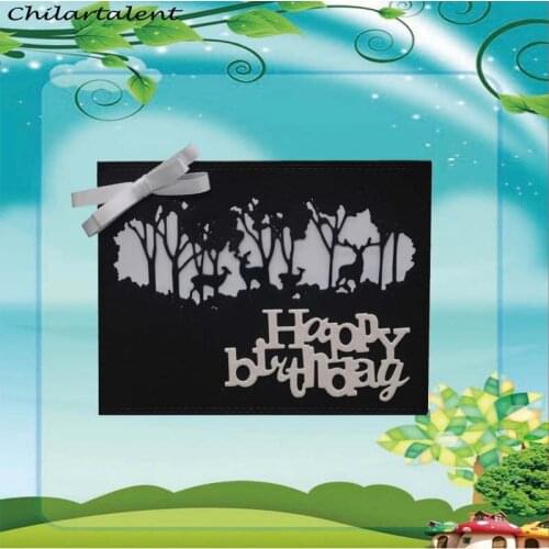 Tree metal cutting Dies decor Scrapbooking Steel Craft Die Cut Create Stamp Embossing for card Making Stencil nouveau background