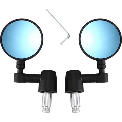 Motorcycle Mirrors - Round Folding Bar End Rear View Side Mirror for Benelli Leoncino 250 500 502C 752S 302S Motorcycle Accessor