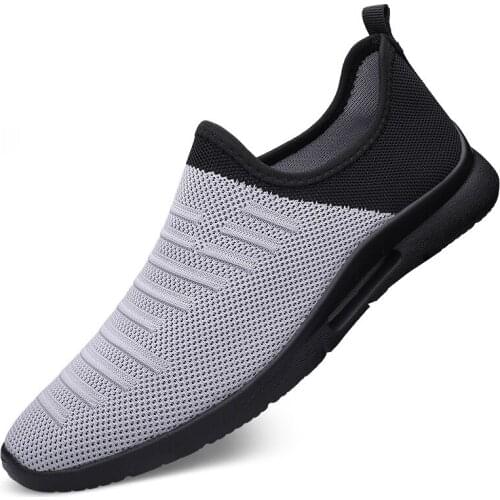 2021 Mens Casual Shoes Men Slip-on Sock Sneakers Breathable Light Leisue Walking Jogging Running Tenis Masculino Adulto