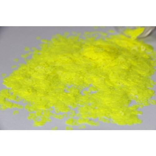 Neon yellow raw glitter mix