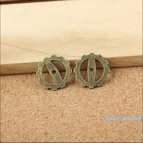 Wholesale 85 pcs Vintage Charms Gear Pendant Antique bronze Fit Bracelets Necklace DIY Metal Jewelry Making 10027
