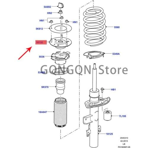 After CAR, reduce the top glue 2006 -2014 lan dro ve rfr eel and er2 bracket suspension shock absorber bottom plate hanging glue