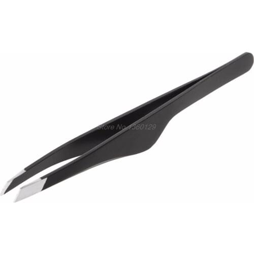 Professional Stainless Steel Slant Tip Hair Removal Eyebrow Tweezers Makeup Useful Hand Tool J26 19 Dropship