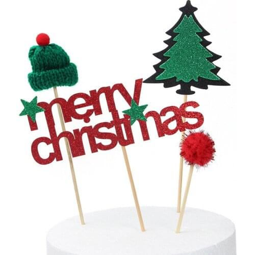 Christmas Party Cake Topper Fruit Bread Cake Featured Christmas Theme Party Christmas Decoration Topper Furniture Decoration