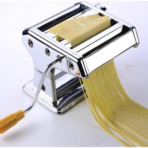2 Blades Hand-Cranking Noodle Press Manual Noddle Maker Machine Stainless Steel Noodle Machine Safe Energy Saving Pasta Maker