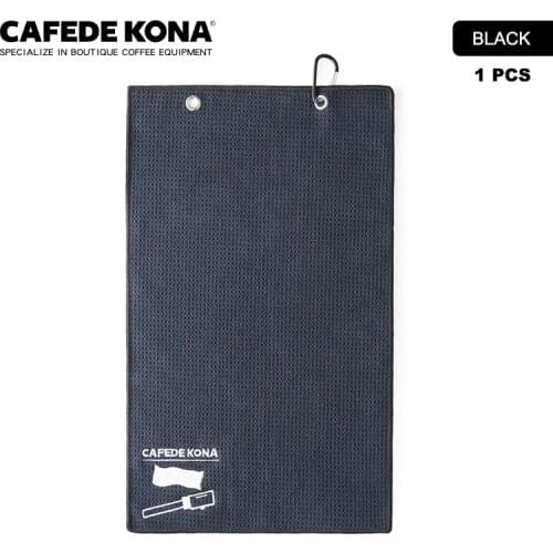 CAFEDEKONA Barista Towel Cleaning Cloth With Hook 1PCS Cleaning Towel Wiping Espresso Machine Steam Wand Portafilter Baskets
